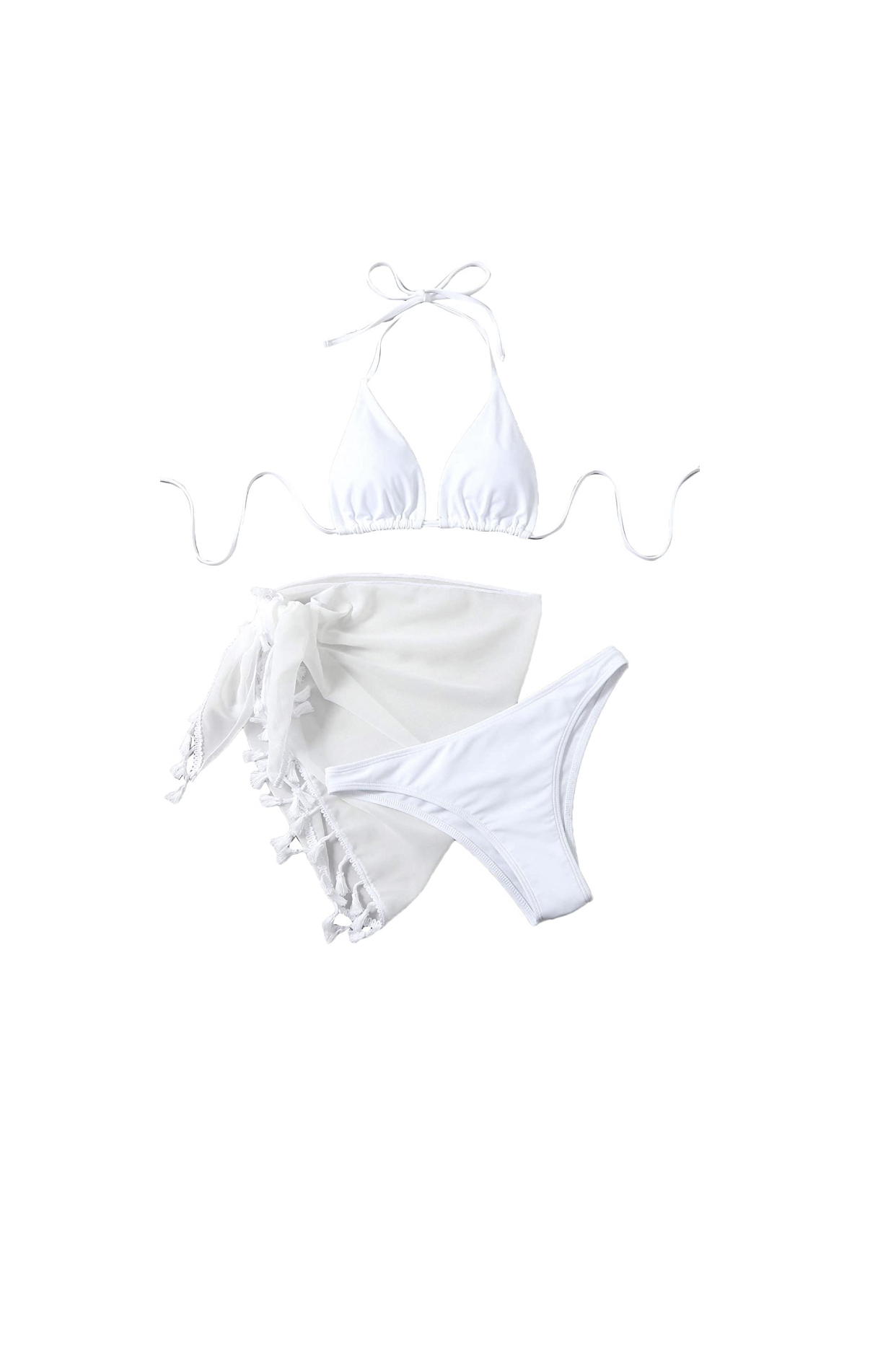 Bikini Swimsuit Set with Cover Up Skirt