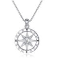EleShow Gifts for Girlfriend Wife I Love You Compass Necklace I'd Be Lost Without You Anniversary Romantic Gifts for Her